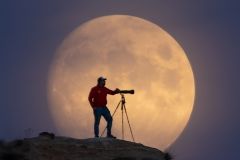silueta fullmoon luna llena fotografo