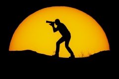 silueta sol fotografo