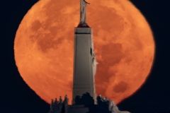 fullmoon Luna llena Cristo cerro de los angeles getafe