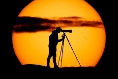 silueta sol fotografo