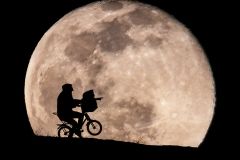 silueta fullmoon Luna llena ET