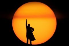 Silueta sol superman