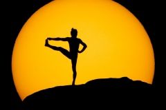 Silueta sol yoga